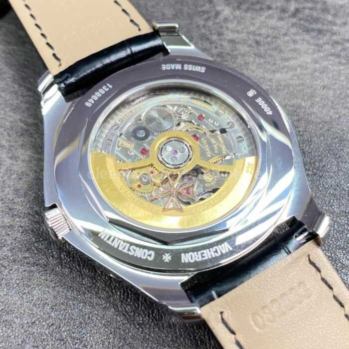 ZF Factory Vacheron Constantin Fiftysix 4000E000A B439 40mm Steel Leather Strap Arabic N 1 Super Clone Watch,Clean Factory Watch