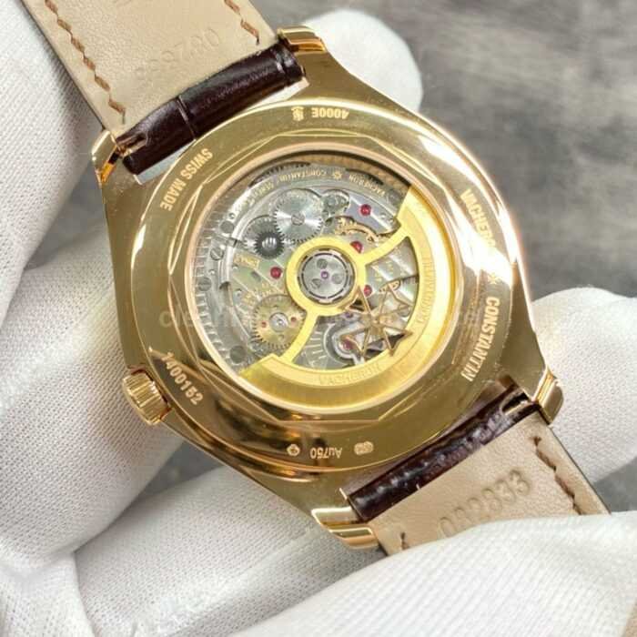 ZF Factory Vacheron Constantin Fiftysix 4000E000R B438 40mm Rose Gold Leather Stra 5 Super Clone Watch,Clean Factory Watch