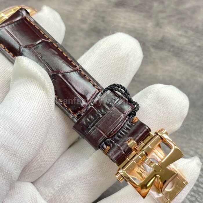 ZF Factory Vacheron Constantin Fiftysix 4000E000R B438 40mm Rose Gold Leather Stra 6 Super Clone Watch,Clean Factory Watch