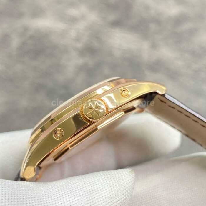 ZF Factory Vacheron Constantin Fiftysix 4000E000R B438 40mm Rose Gold Leather Stra 9 Super Clone Watch,Clean Factory Watch