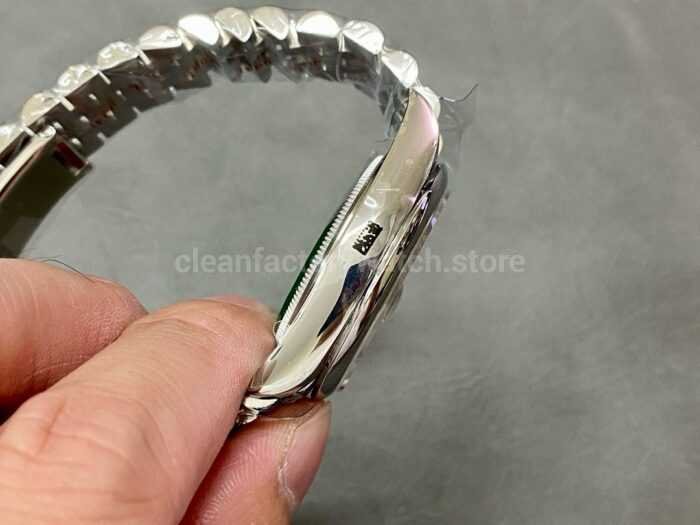 A Factory Rolex Datejust 126200 0017 36mm Full 904L Roman Numerals Grey Dial Jubilee 3 Super Clone Watch,Clean Factory Watch