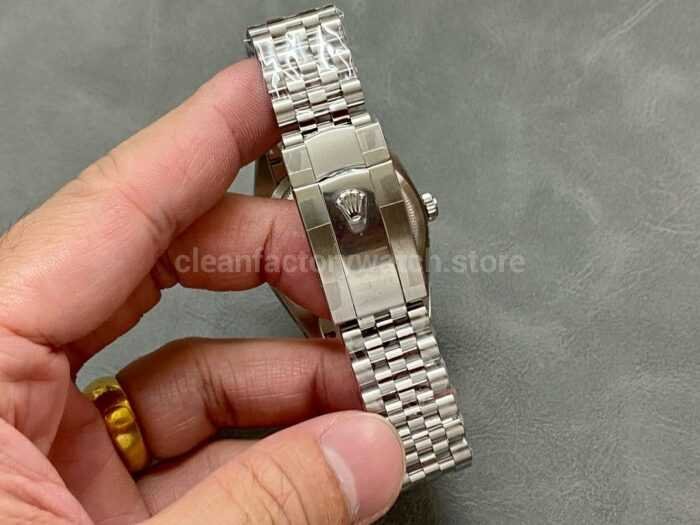 A Factory Rolex Datejust 126234 0031 36mm Full 904L Roman NumeralsDiamond Pink Dial Jubilee 16 Super Clone Watch,Clean Factory Watch