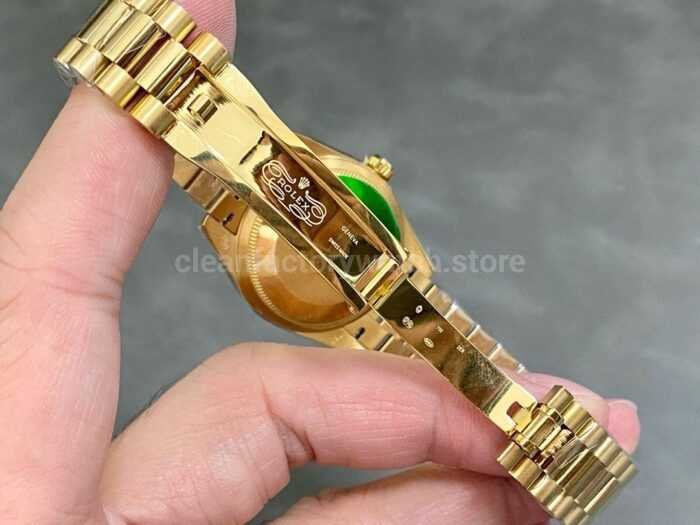 A Factory Rolex Datejust 278245 31mm Full Yellow Gold Roman NumeralsDiamond Silver Dial 2 Super Clone Watch,Clean Factory Watch