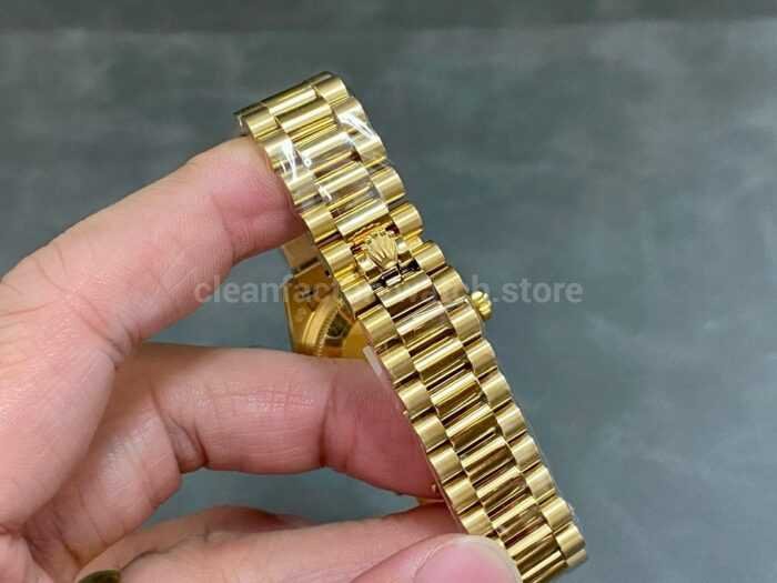 A Factory Rolex Datejust 278245 31mm Full Yellow Gold Roman NumeralsDiamond Silver Dial 5 Super Clone Watch,Clean Factory Watch