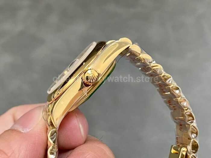 A Factory Rolex Datejust 278245 31mm Full Yellow Gold Roman NumeralsDiamond Silver Dial 7 Super Clone Watch,Clean Factory Watch