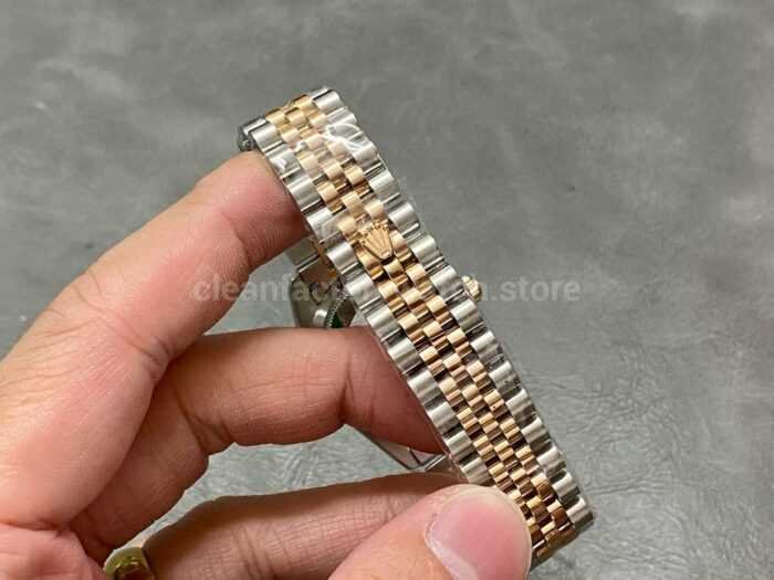 A Factory Rolex Datejust 278271 0010 31mm Half Rose Gold Pink Dial Jubilee 6 Super Clone Watch,Clean Factory Watch