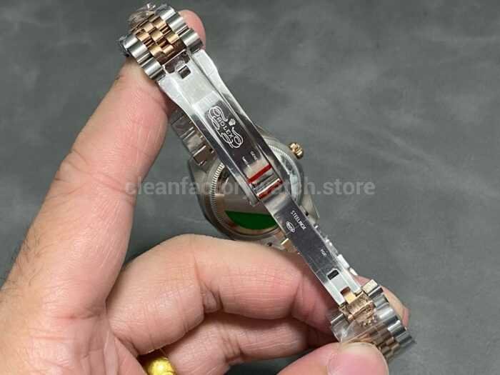 A Factory Rolex Datejust 278271 0030 31mm Half Rose Gold Roman NumeralsDiamond Grey Dial Jubilee 8 Super Clone Watch,Clean Factory Watch
