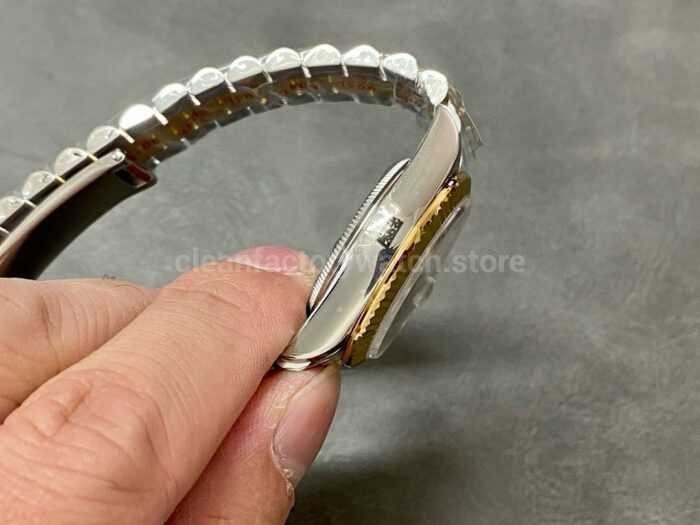 A Factory Rolex Datejust 278273 0016 31mm Half Yellow Gold Roman NumeralsDiamond Green Dial Jubilee 6 Super Clone Watch,Clean Factory Watch
