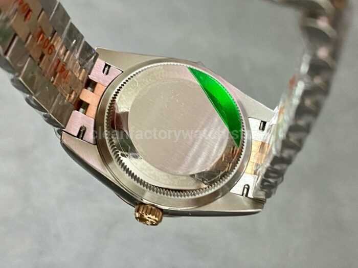 A Factory Rolex Datejust 278274 0024 31mm Half Rose Gold Diamond Mop Diamond Mop Pink Dial Jubilee 8 Super Clone Watch,Clean Factory Watch