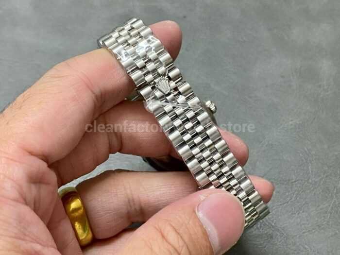 A Factory Rolex Datejust 278274 0032 31mm Full 904L Diamond Mop Pink Dial Jubilee 1 Super Clone Watch,Clean Factory Watch