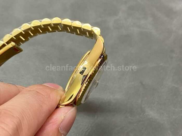 A Factory Rolex Datejust 278278 0030 31mm Full Yellow Gold Roman NumeralsDiamond Green Dial 6 Super Clone Watch,Clean Factory Watch