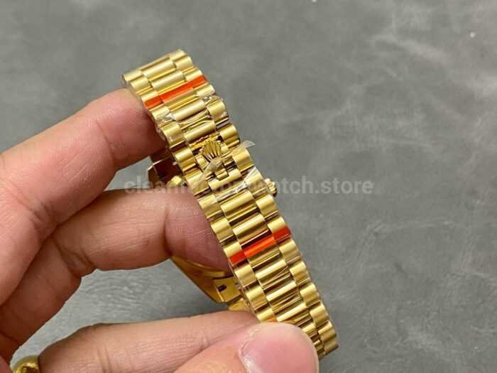 A Factory Rolex Datejust 278278 0030 31mm Full Yellow Gold Roman NumeralsDiamond Green Dial 9 Super Clone Watch,Clean Factory Watch