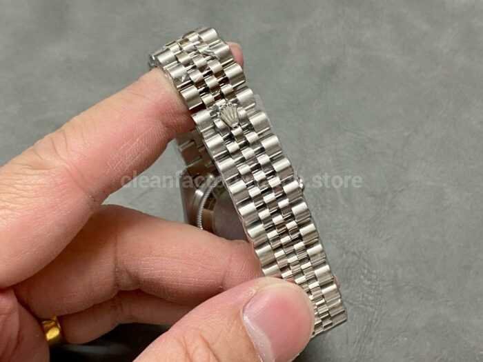 A Factory Rolex Datejust 278384RBR 0036 31mm Diamond Bezel Full 904L Diamond Mop Pink Dial Jubilee 1 Super Clone Watch,Clean Factory Watch