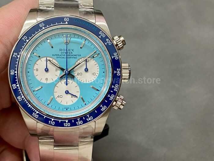 AMG Factory Rolex Daytona Panda Limited Edition 40mm Full Steel Blue Dial 4 Super Clone Watch,Clean Factory Watch