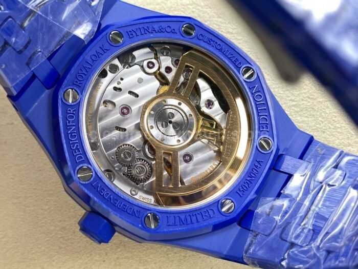 APS Factory Audemars Piguet Royal Oak 15500 Full Blue Ceramic Blue Dial 2 Super Clone Watch,Clean Factory Watch