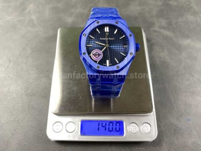 APS Factory Audemars Piguet Royal Oak 15500 Full Blue Ceramic Blue Dial 3 Super Clone Watch,Clean Factory Watch