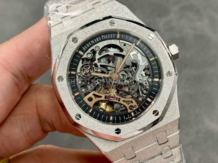 Audemars Piguet Royal Oak Modified And Customized Frost Gold 18K Gold-Plated Hollow - Image 2