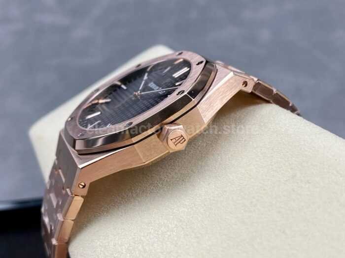Audemars Piguet Royal Oak Modified and customized gold plated 18K gold APS 15500 all i 8 Super Clone Watch,Clean Factory Watch