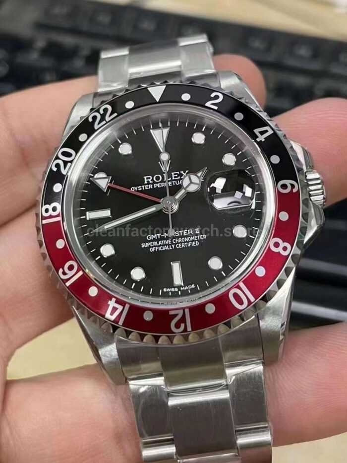 BP Factory Rolex GMT Master II Pepsi 16710BLRO 40mm Full 904L Black Dial 2 Super Clone Watch,Clean Factory Watch