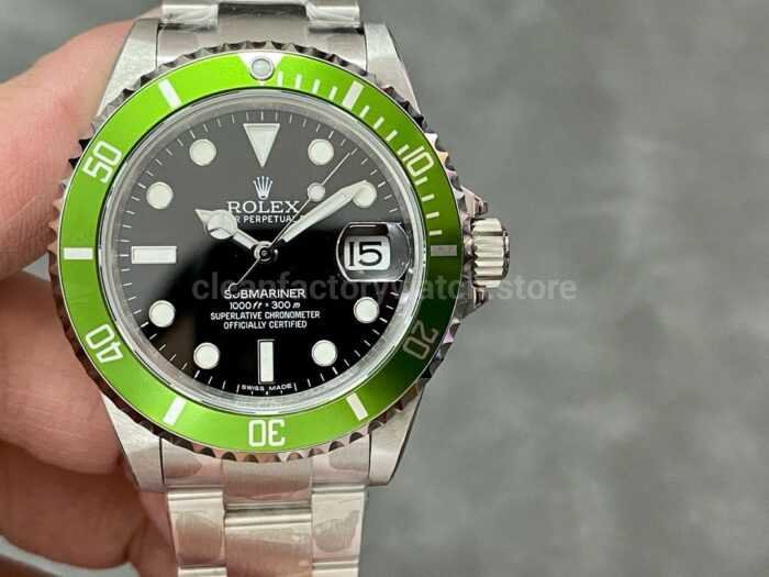 BP Factory Rolex Submariner Date 16610LV Kermit 40mm Full 904L Black Dial 6 Super Clone Watch,Clean Factory Watch