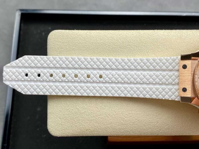 HB Factory Hublot Big Bang 301.PE.2180.RW 44mm Rose Gold Rubber Strap White Dial - Image 9