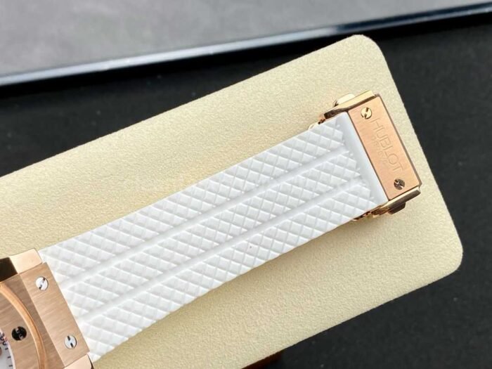 HB Factory Hublot Big Bang 301.PE.2180.RW 44mm Rose Gold Rubber Strap White Dial - Image 8