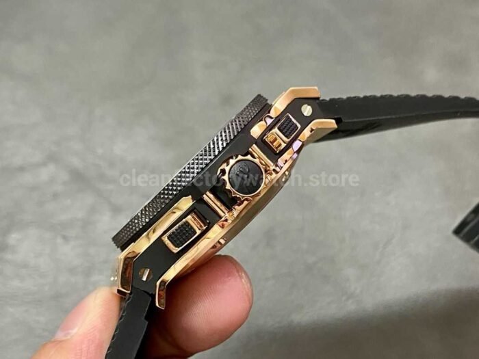 HB Factory Hublot Big Bang 301.PM.1780.RX 44mm Rose Gold Rubber Strap Black Dial - Image 5