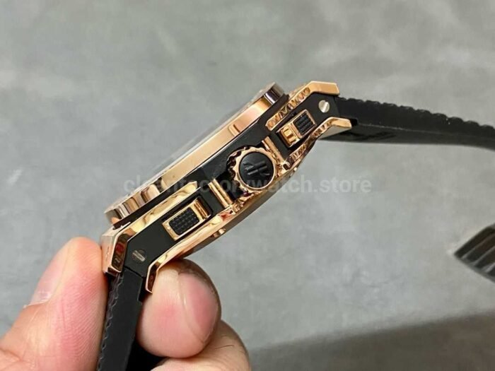HB Factory Hublot Big Bang 301.PX.130.RX 44mm Rose Gold Rubber Strap Black Dial - Image 6