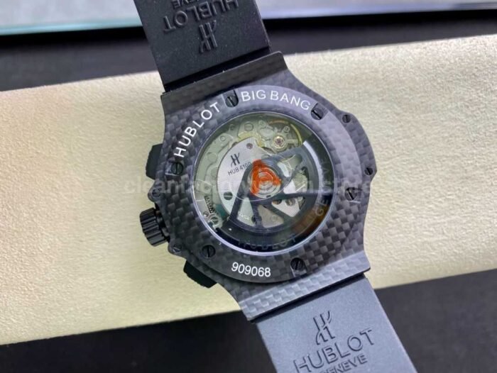 HB Factory Hublot Big Bang 301.QX.1724.RX 44mm Carbon Rubber Strap Black Dial - Image 7