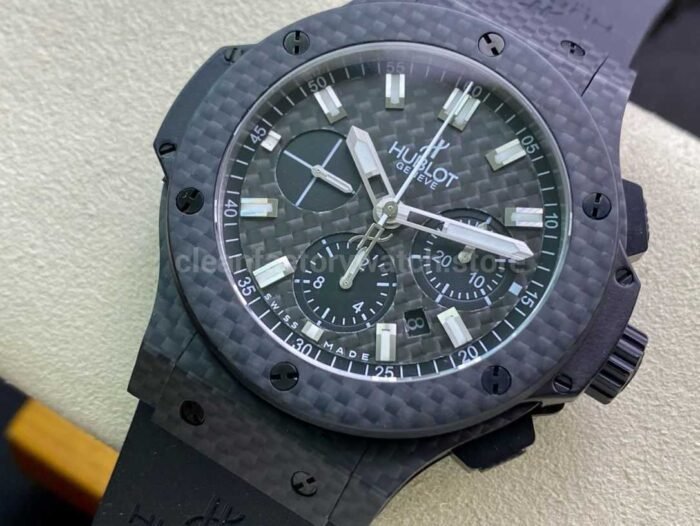 HB Factory Hublot Big Bang 301.QX.1724.RX 44mm Carbon Rubber Strap Black Dial - Image 3