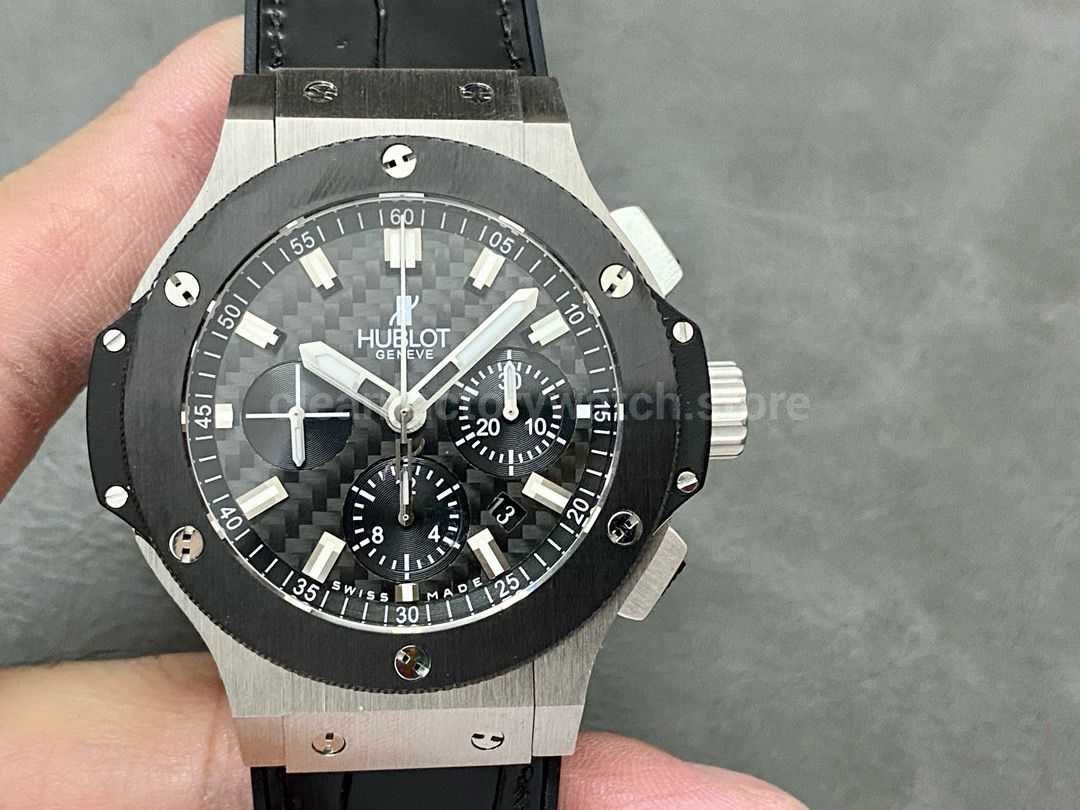 HB Factory Hublot Big Bang 301.SM.1770.LR 44mm Steel Rubber Strap Black Dial