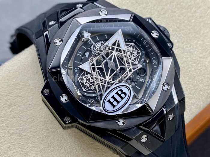 HB Factory Hublot Big Bang Sang Bleu ll 418.CX .1107.RX .MXM22 45mm Cerami 7 Super Clone Watch,Clean Factory Watch