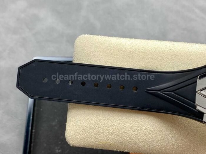 HB Factory Hublot Big Bang Sang Bleu ll 418.NX.1107.RX.MXM19 45mm Titanium Black Rubber Strap Skeletonized Black Dial - Image 9