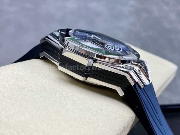 HB Factory Hublot Big Bang Sang Bleu ll 418.NX .2001.RX .MXM20 45mm Titanium Blue Rubber Super Clone Watch,Clean Factory Watch