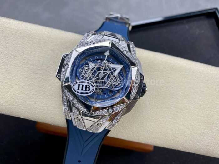 HB Factory Hublot Big Bang Sang Bleu ll 418.NX .5107.RX .1604.MXM20 45mm Ti 3 Super Clone Watch,Clean Factory Watch