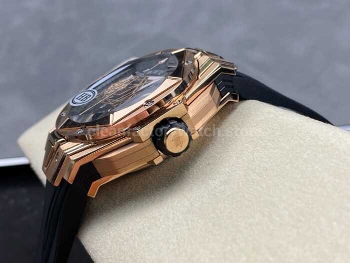 HB Factory Hublot Big Bang Sang Bleu ll 418.OX .1108.RX .MXM19 45mm Rose Gold Black R 3 Super Clone Watch,Clean Factory Watch