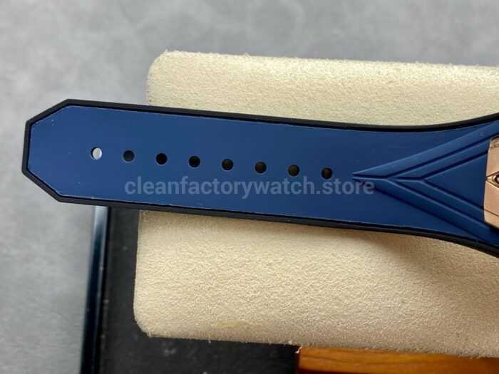 HB Factory Hublot Big Bang Sang Bleu ll 418.OX .5108.RX .MXM20 45mm Rose Gold Blue Rubber 1 Super Clone Watch,Clean Factory Watch