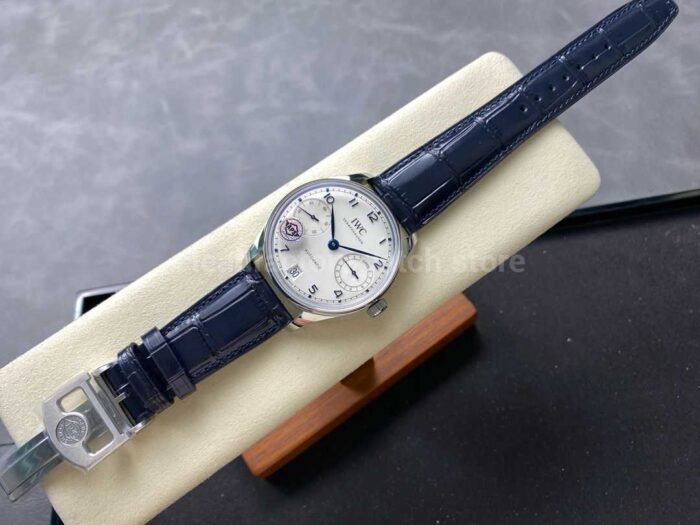 APS Factory IWC Portuguese IW501702 Leather Strap Silver Dial - Image 4