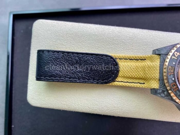 DIW Factory Rolex GMT-Master II 126710 Limited Edition 40mm Gold Word Carbon Fiber Artificial Fiber Woven Strap Carbon Fiber Dial - Image 9