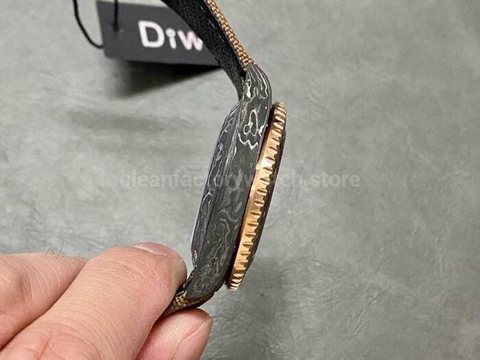 DIW Factory Rolex GMT-Master II 126710 Limited Edition 40mm Gold Word Carbon Fiber Artificial Fiber Woven Strap Arabic Number Gold Dial - Image 5