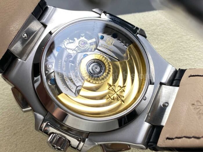 3K Factory Patek Philippe Nautilus 5980/1A-001 Leather Strap Blue Dial - Image 8