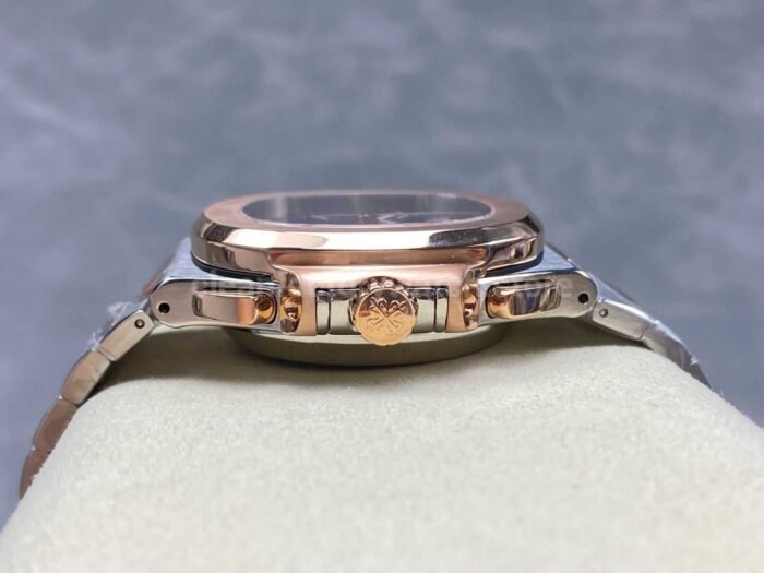 3K Factory Patek Philippe Nautilus 5980/1AR-0001 Half Rose Gold Blue Dial - Image 7
