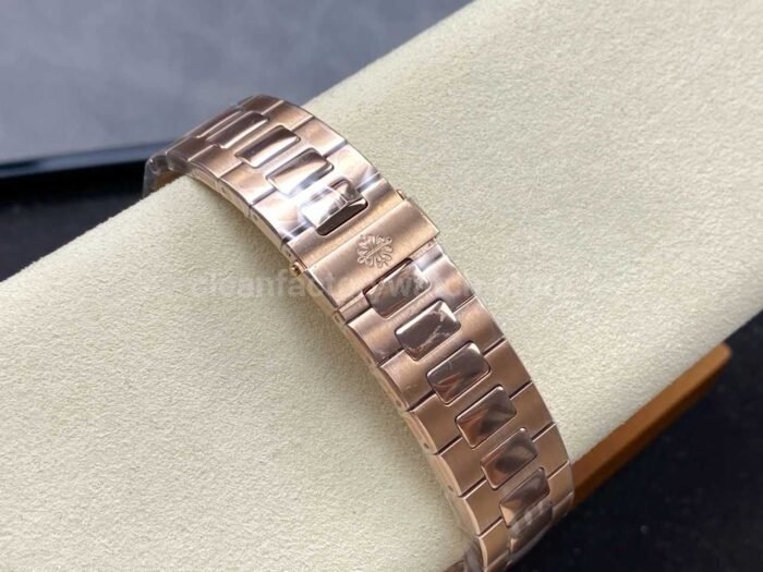 3K Factory Patek Philippe Nautilus 5980/1R-001 Rose Gold Black Dial - Image 9