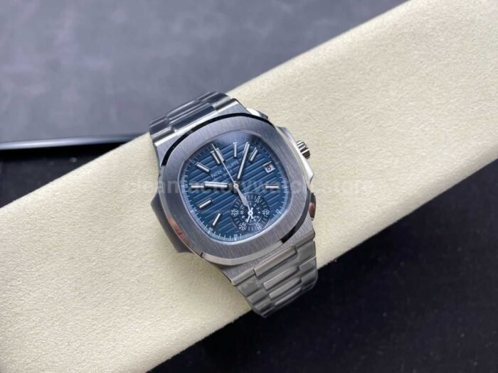 3K Factory Patek Philippe Nautilus 5980/60G-001 White Gold Blue-Gray Dial - Image 4