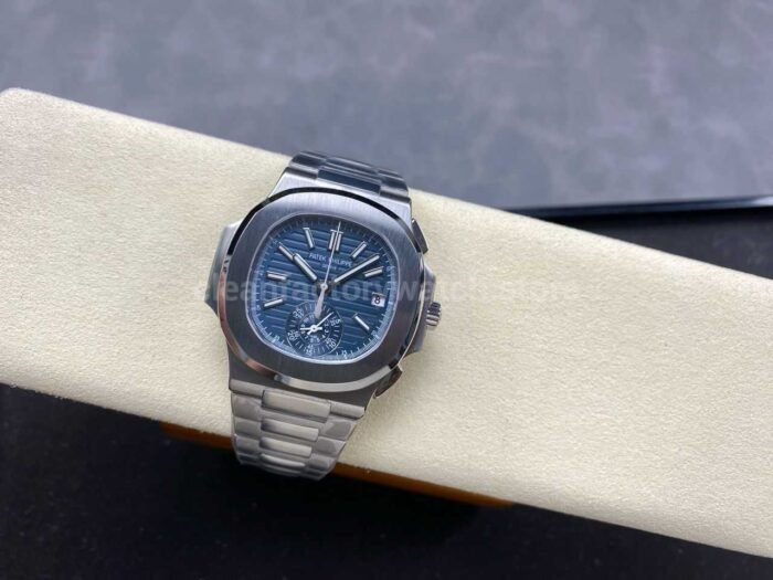 3K Factory Patek Philippe Nautilus 5980/60G-001 White Gold Blue-Gray Dial - Image 5