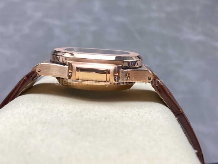3K Factory Patek Philippe Nautilus 5980R-001 Leather Strap Rose Gold Brown Dial - Image 6