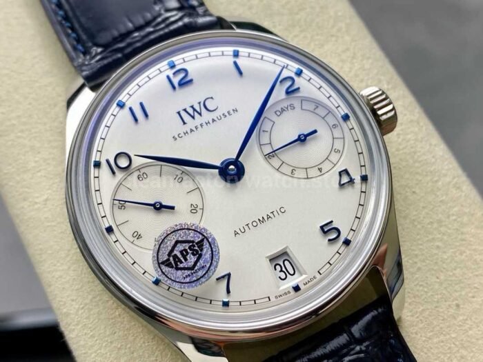 APS Factory IWC Portuguese IW501702 Leather Strap Silver Dial - Image 2