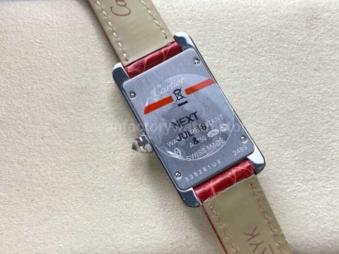 8848 Factory Cartier Tank Americaine 19mm Roman Numerals Silver Dial 6 Super Clone Watch,Clean Factory Watch