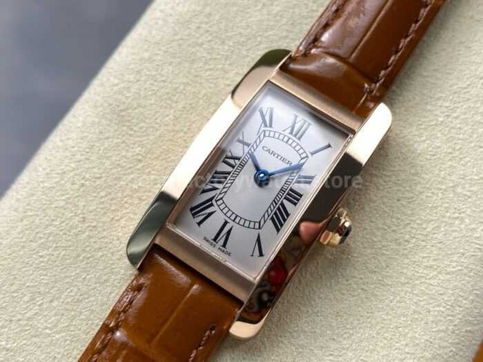 8848 Factory Cartier Tank Americaine W260745619mm Roman Numerals Silver Dial 1 Super Clone Watch,Clean Factory Watch