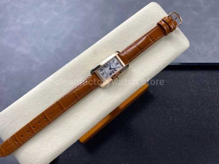 8848 Factory Cartier Tank Americaine W260745619mm Roman Numerals Silver Dial 5 Super Clone Watch,Clean Factory Watch